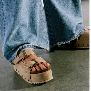 Rule breaker flat form sandal free people